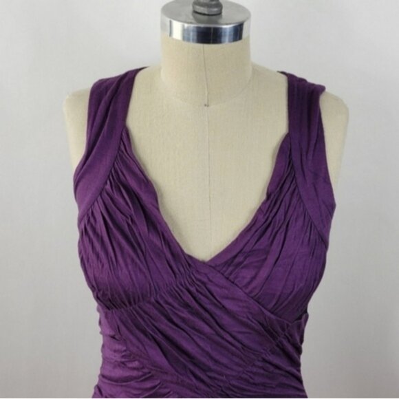 CHARLOTTE RUSSE Pin Me Up Purple Black Sexy Bodycon Dress Size Small - Picture 3 of 5